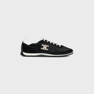 Zapatillas Racer de nailon, ante y piel de becerro