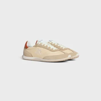 Zapatillas Racer de nailon, ante y piel de becerro