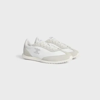 Zapatillas Racer de nailon, ante y piel de becerro