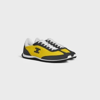 Zapatillas Racer de nailon, ante y piel de becerro