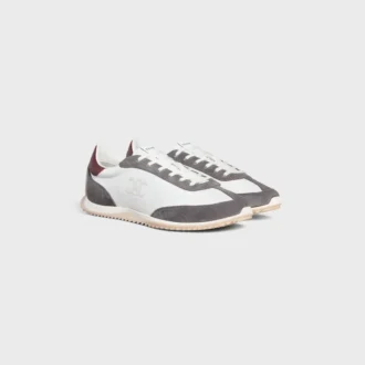 Zapatillas Racer de nailon, ante y piel de becerro