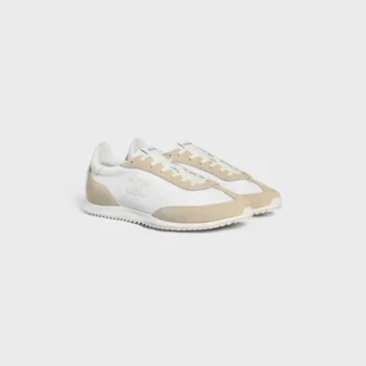 Zapatillas Racer de nailon, ante y piel de becerro