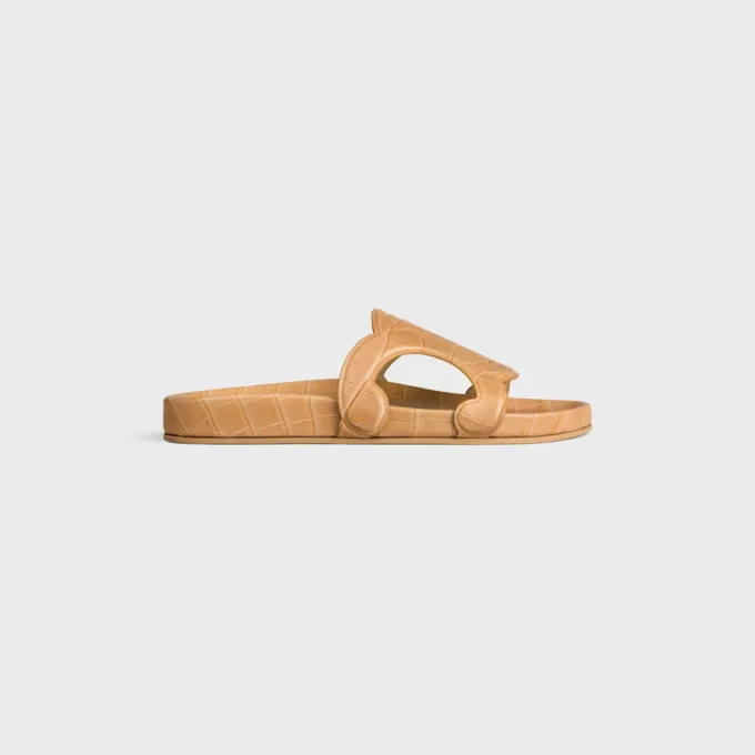 Zapatillas Triomphe en piel de becerro con estampado de cocodrilo Zapatillas Triomphe en piel de becerro con estampado de cocodrilo