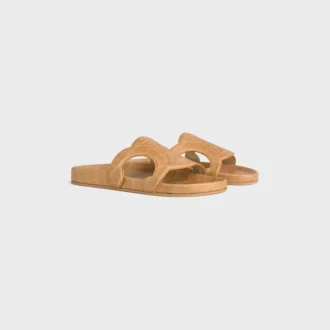 Zapatillas Triomphe en piel de becerro con estampado de cocodrilo