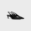 Zapatos CELINE Alma Triomphe con talón abierto en piel de becerro brillante Zapatos CELINE Alma Triomphe con talón abierto en piel de becerro brillante