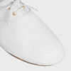 Zapatos de ballet con cordones en piel de cordero