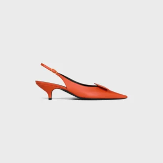 Zapatos de tacón con talón abierto de piel de cordero