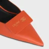 Zapatos de tacón con talón abierto de piel de cordero Zapatos de tacón con talón abierto de piel de cordero